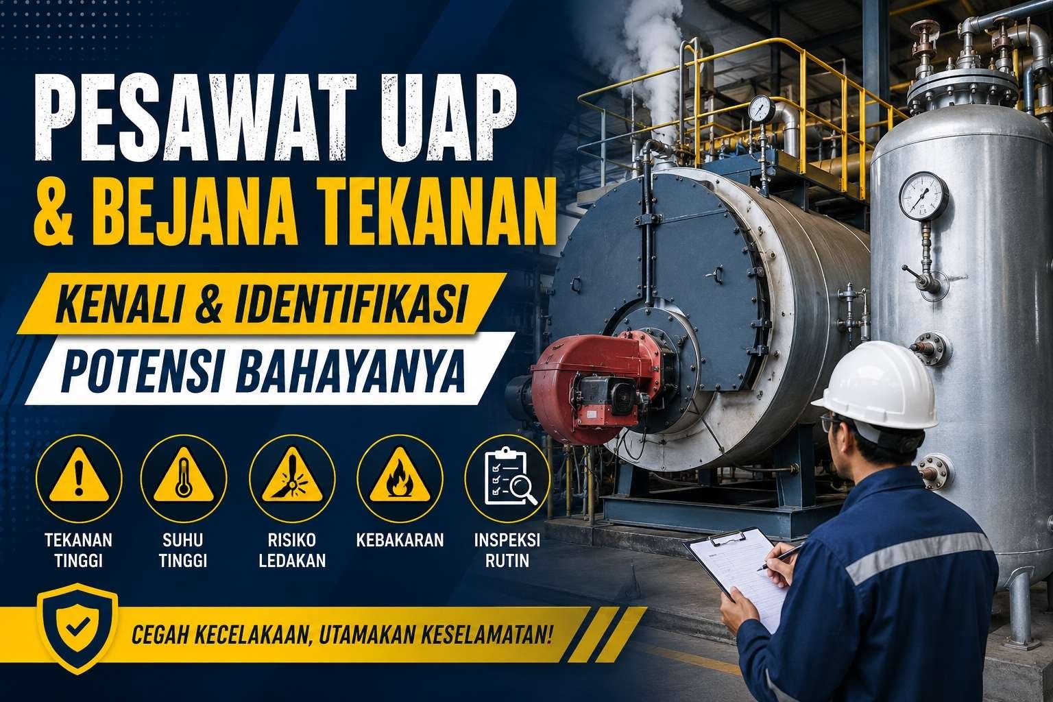 Pesawat Uap dan Bejana Tekanan, Kenali dan Identifikasi Potensi Bahayanya